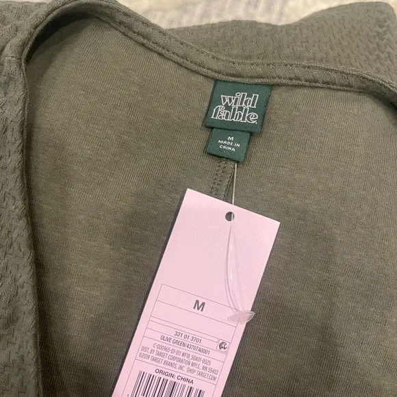 Wild Fable Olive Green Long Sleeve Body Suit Medium NWT - Picture 4 of 4